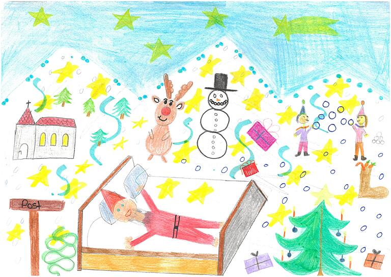 Die wunderbare Weihnachtswelt von Leni Geßner (9) aus Pfändhausen. Die wunderbare Weihnachtswelt von Leni Geßner (9) aus Pfändhausen.