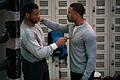 Creed III: Rocky's Legacy       -  Im Film zwei alte Freunde: Damian &bdquo;Dame&rdquo; Anderson (Jonathan Majors, l.) und Adonis &bdquo;Donnie&rdquo; Creed (Michael B. Jordan, r.)