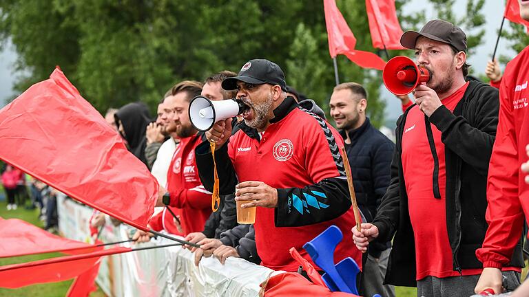 Die Fans der FT Schweinfurt machten über die gesamte Spielzeit mächtig Stimmung.