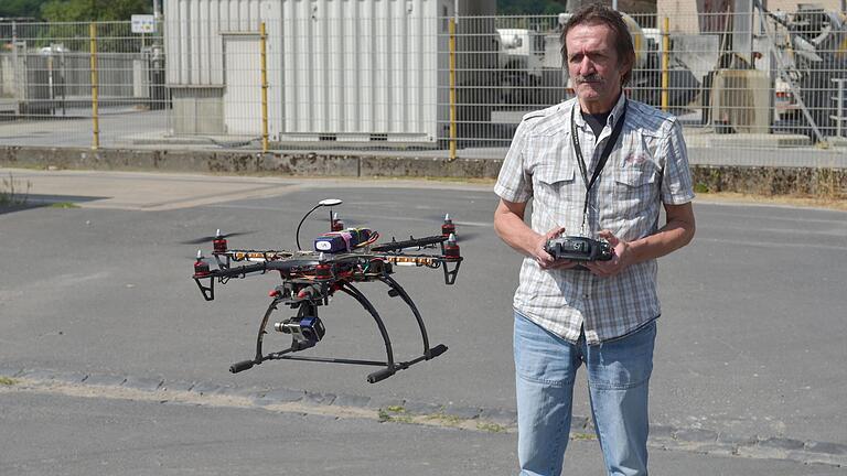 Luftbilder mit seinem Copter waren eine Spezialität von Berthold Diem.&nbsp; Jetzt ist Unterfrankens bekanntester Blaulicht-Fotograf gestorben.