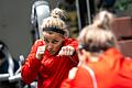 Vorbereitung Tina Rupprecht auf WM-Kampf       -  Die Augsburgerin Tina Rupprecht ist in ihrer Gewichtsklasse die beste Boxerin der Welt.