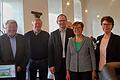 Erfolgreiche erste gemeinsame Tagung der Senioren und Frauen Union auf Burg Rothenfels mit 70 Teilnehmer. Unser Bild zeigt (von links) Johannes Sitter, Roland Metz von der Senioren Union, Michael Hombach, wirtschaftlicher Leiter der Burg, Bezirksrätin Maria Hoßmann von der Frauen Union und Dr. Antje Mikan, die Bildungsreferentin der Burg Rothenfels.