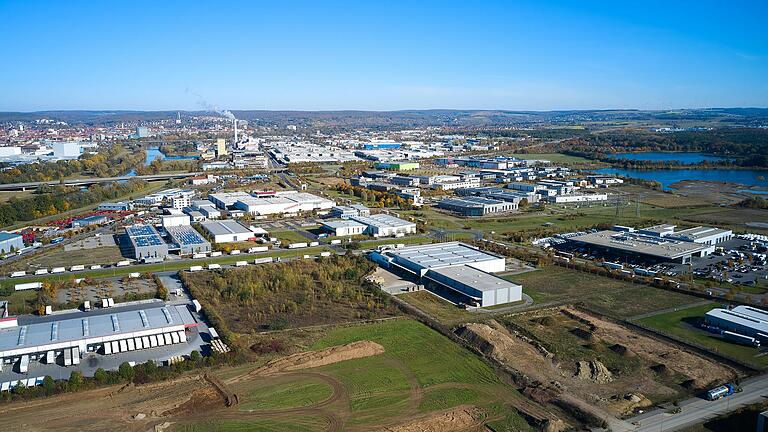 Blick auf das Gewerbegebiet Maintal in Schweinfurt, in dem nur noch wenige Grundstücke übrig sind. Blick auf das Gewerbegebiet Maintal in Schweinfurt, in dem nur noch wenige Grundstücke übrig sind.