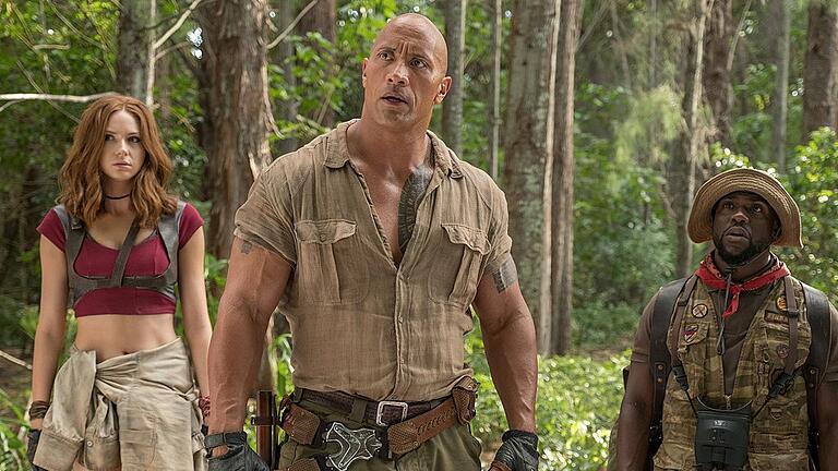 Kinostart - 'Jumanji: Willkommen im Dschungel' - In fremden Köpern: Dwayne Johnson und Freunde. Kinostart - 'Jumanji: Willkommen im Dschungel' - In fremden Köpern: Dwayne Johnson und Freunde.