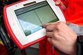 Ein tragbarer Computer, mit dem der Rettungsdienst wichtige Patientendaten schon vorab ans Krankenhaus senden kann.
