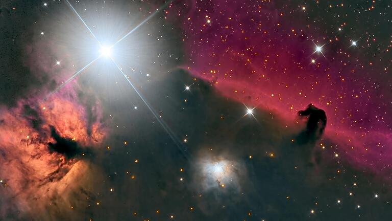 Galaxien im Blick: Der Sternengucker von Thüngersheim       -  Eine tierische Galaxie: Der Pferdekopfnebel.