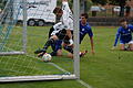 Die Spiele des FC 06 Bad Kissingen und TSV Münnerstadt       -  Nach einer Galavorstellung gewannen die 06er das Hinspiel beim TSV Ettleben mit 5:0. Zum 2:0 traf in dieser Szene Tim Weimann (blaues Trikot). Ein knapper Sieg würde den Sportpark-Kickern im Rückspiel am Samstag schon genügen.