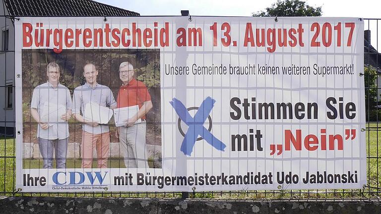 Die Werbung des Nein-Lagers.