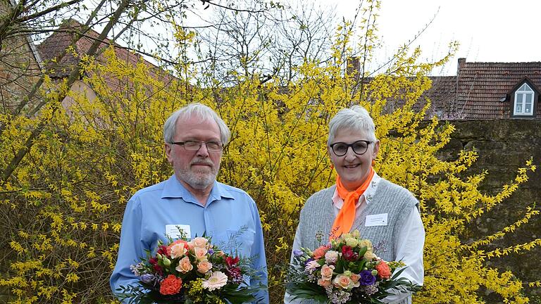 Wiedergewählt: Burkhard Bergmann (stellvertretender Diözesanvorsitzender für die Region Untermain) und Dorothea Schömig (Diözesanvorsitzende). Wiedergewählt: Burkhard Bergmann (stellvertretender Diözesanvorsitzender für die Region Untermain) und Dorothea Schömig (Diözesanvorsitzende).