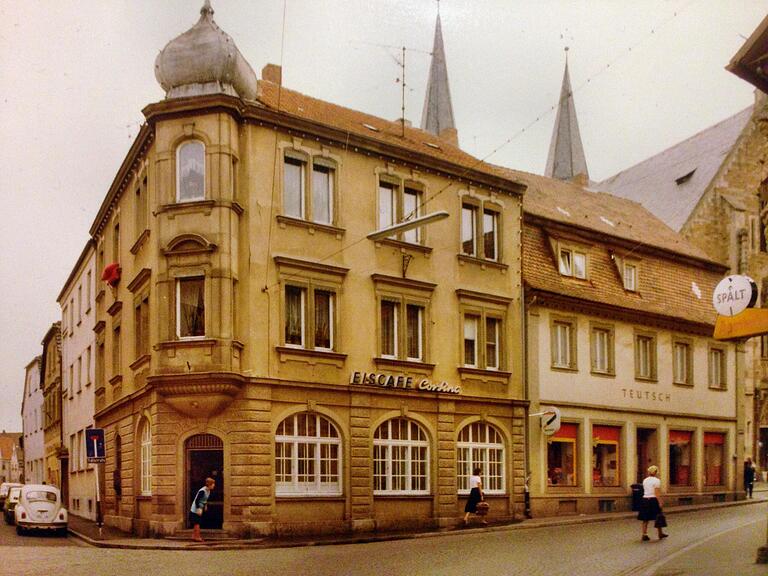 Vielen ist sicherlich noch die spätere Nutzung der alten Castell-Bank als Eisdiele bekannt.