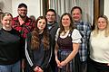 Der neue Vorstand (von links): neu gewählt als Beisitzer Franziska Werner und Mario Zipfel und als Jugendvertreterin Ida Hartmann; wiedergewählt wurden 2. Vorsitzender Patrick Werner, Schriftführerin Heike Hartmann, 1. Vorsitzender Ralf Hartmann, Kassierin Katrin May.