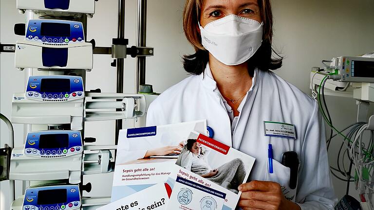 Zum Welttag der Patientensicherheit am 17. September, bei dem das Thema „Sepsis erkennen“ im Mittelpunkt steht, gibt es viel Informationsmaterial. Hier präsentiert von Dr. med. Anna Neugebauer, Oberärztin der Inneren Medizin im Haus Haßfurt der Haßberg-Kliniken.