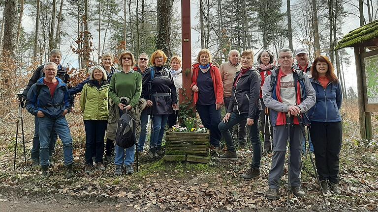 Im Bild die Wandergruppe Steigerwaldclub Gerolzhofen.