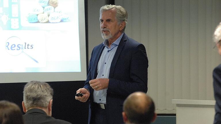 Stellte die Ergebnisse der vorbereitenden Arbeitsgruppe vor: Gerhard Rienecker, Geschäftsführer der Pass Consulting Group Aschaffenburg Stellte die Ergebnisse der vorbereitenden Arbeitsgruppe vor: Gerhard Rienecker, Geschäftsführer der Pass Consulting Group Aschaffenburg