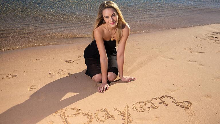 'Miss Bayern' Lara Rúnarsson bei einem Fototermin im 'White Beach Club' im ägyptischen&nbsp;Hurghada.&nbsp;