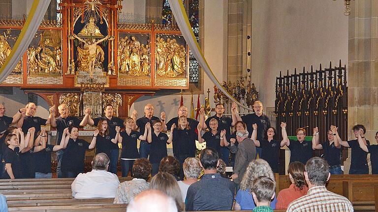 In der Stadtpfarrkirche Bad Königshofen gab der Kammerchor „Ars Cantorum“ Main-Kinzig ein beeindruckendes Konzert.