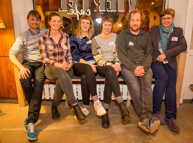 Die Zellerauer Kultur-Akteure sind (von links): Andy Sauerwein, Carolin Stöcker, Laila Quist, Eca Wienczny, Felix Dietz, Antje Molz.