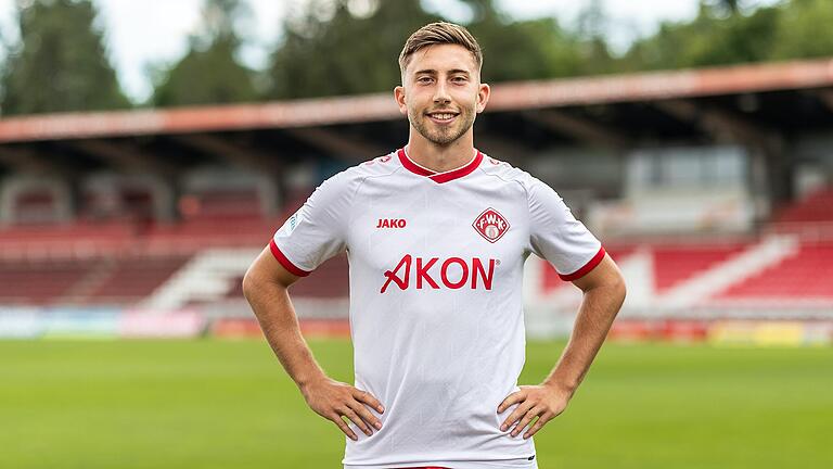 Dominik Meisel von den Würzburger Kickers. Dominik Meisel von den Würzburger Kickers.