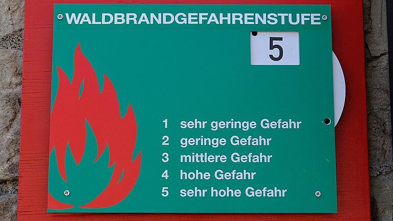 Höchste Warnstufe: Bei der Feuerwache des Truppenübungsplatzes Wildflecken ist man alarmiert.