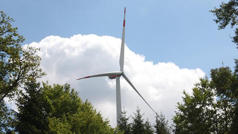 Der Windpark Sailershäuser Wald.