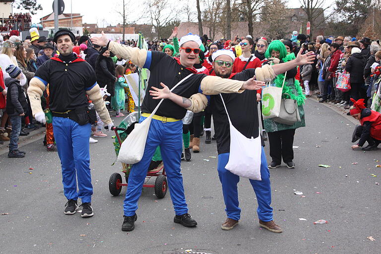 Spinat macht die Freunde des Karlstadter Karnevals stark.