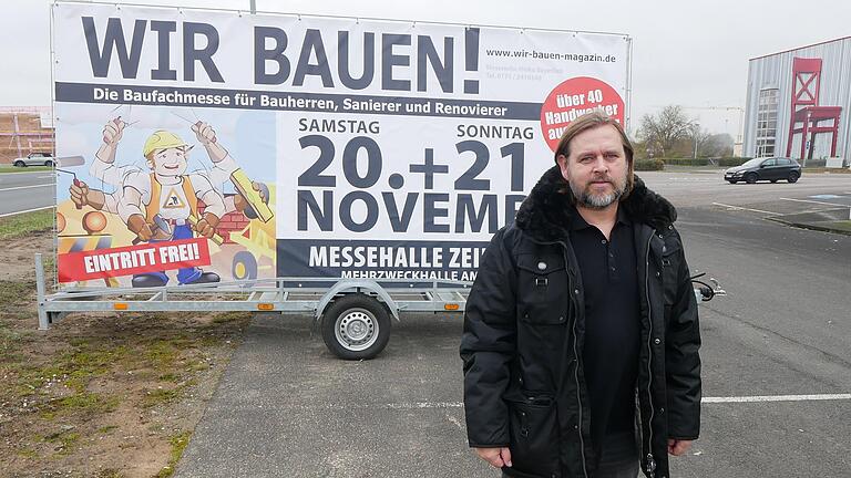 Heiko Bayerlieb ist Veranstalter der Messe 'Wir bauen!', die am Wochenende in Zeil stattfindet.