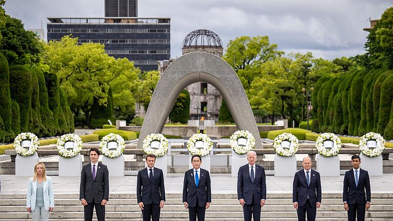 Regierungschefs der G7 Staaten.jpeg       -  Die Regierungschefs der G7 Staaten treffen sich im japanischen Hiroshima zu ihren jährlichen Beratungen.