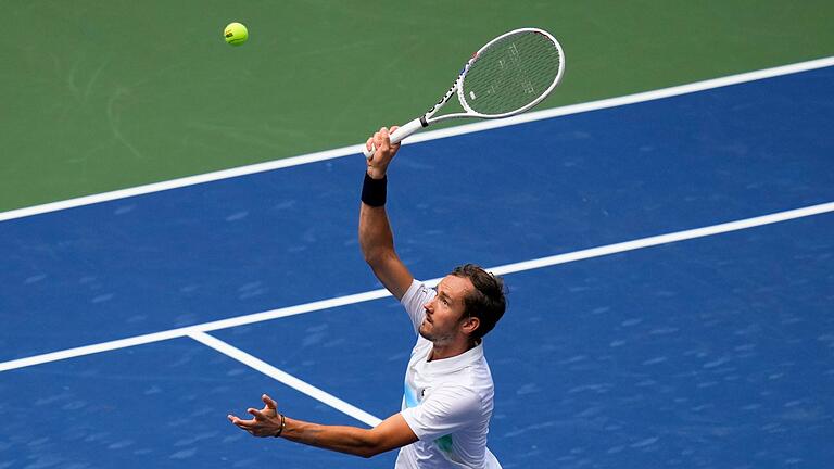 US Open       -  Auch die Partie des Russen Daniil Medwedew war zeitweise unterbrochen.