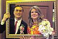 Happy-End in Fernost: Beate Friedrich aus Gambach heiratete am 10. Januar Chen Jianwei in Shanghai.
