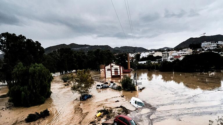 Überflutungen in Spanien       -  Opfer waren zunächst nicht zu beklagen.