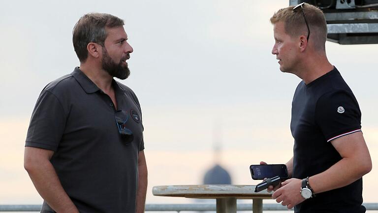 André Herber (rechts) im Gespräch mit Anteilseigner und Aufsichtsratsmitglied Dominik Möhler.