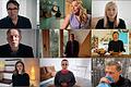 Standbilder der Internetaktion #allesdichtmachen via Youtube. Die Reihen jeweils von links:&nbsp; (oben) Jan Josef Liefers, Nina Proll, Nadja Uhl, (Mitte) Ulrich Tukur, Wotan Wilke Möhring, Maxim Mehmet,&nbsp; (unten) Katharina Schlothauer, Peri Baumeister, Richy Müller.