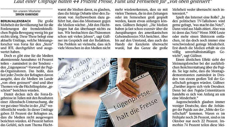 ArtikelMisstrauengegenMedienvomOktober15       -  Der Beitrag über wachsendes Misstrauen gegen Medien aus der Main-Post