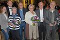 Die Ehrenamtsreferentin der Stadtrats, Sabrina Stemplowski (von links) und Oberbürgermeister Stefan Güntner freuten sich mit den Preisträgern und ihren Frauen, Helene Semmler, Kurt Semmler, Ruth Neuerer, Georg Neuerer, Johann Bittner und Lotte Bittner.