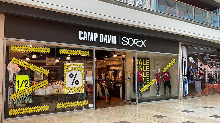 Die Filiale der Modemarken Camp David und Soccx in der Stadtgalerie Schweinfurt schließt voraussichtlich Ende Februar.