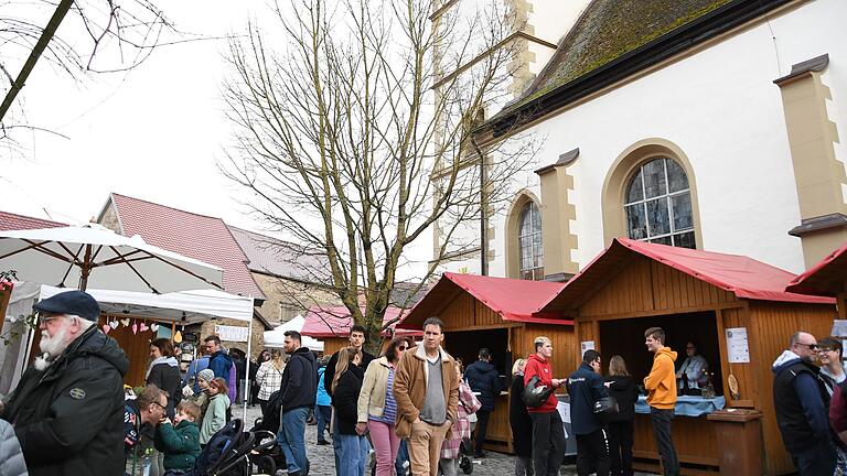 Zahlreiche Besucherinnen und Besucher strömten am Sonntag in die Kleinlangheimer Kirchenburg. Beim 'Frühlingserwachen' gab es viel zu entdecken.