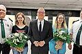 Unser Foto zeigt (von links): Günter Fröhlich, Carolin Schlott, OB Dirk Vogel, Madline Haupt und Artur Haupt.       -  Unser Foto zeigt (von links): Günter Fröhlich, Carolin Schlott, OB Dirk Vogel, Madline Haupt und Artur Haupt.