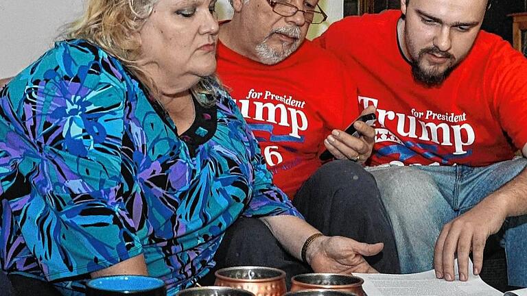 &bdquo;Trump sagt die Wahrheit&ldquo;: Lisa, Daniel Edward und Daniel Jonathan Moore.