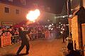 Die Feuershow in Uffenheim begeisterte die Zuschauer.