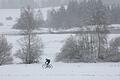Schneefall in Bayern       -  Rad- und Autofahrer sollten in Bayern am Wochenende mit Winterausrüstung unterwegs sein. (Archivbild)