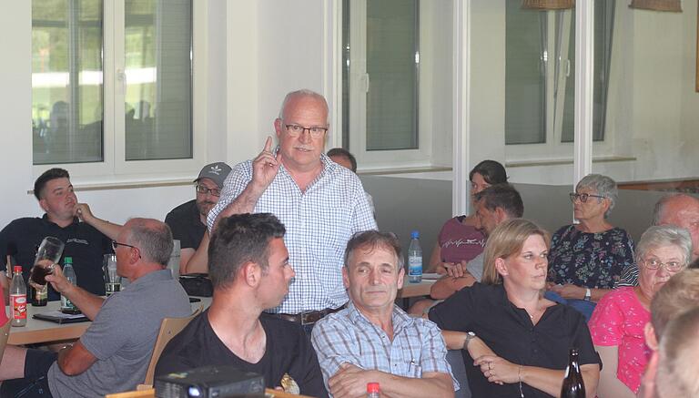 Oberschwarzachs Bürgermeister Manfred Schötz stellte seinen Standpunkt und den des Gemeinderats zur Photovoltaik dar. Oberschwarzachs Bürgermeister Manfred Schötz stellte seinen Standpunkt und den des Gemeinderats zur Photovoltaik dar.
