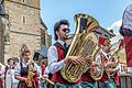 Gerolzhofen war am Sonntag ein einziger Klangraum: Fränkische Töne waren allerorten in der Altstadt zu hören beim 15. Unterfränkischen Volksmusikfest, das mit einem Festzug eröffnet wurde.&nbsp;