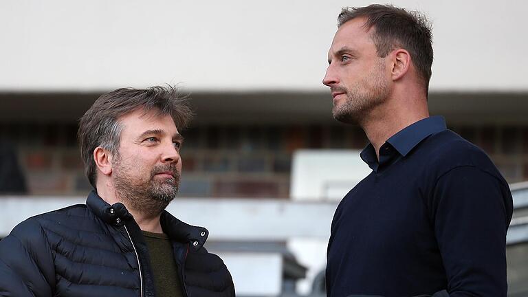 Waren zuletzt offenbar nicht mehr einer Meinung: FC-05-Präsident Markus Wolf (links) und Sportleiter Björn Schlicke. Waren zuletzt offenbar nicht mehr einer Meinung: FC-05-Präsident Markus Wolf (links) und Sportleiter Björn Schlicke.