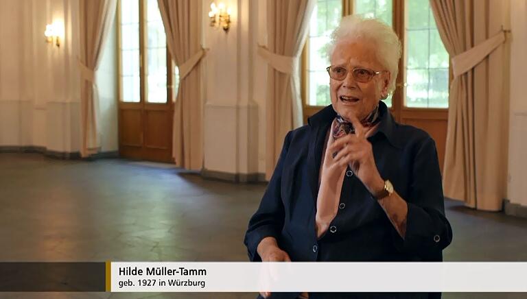 Hilde Müller-Tamm sah in der Sanderstraße wie Würzburg niederbrannte. Hilde Müller-Tamm sah in der Sanderstraße wie Würzburg niederbrannte.