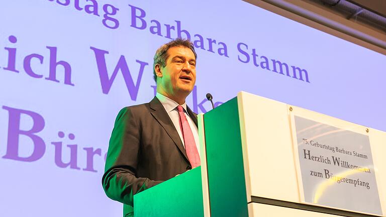 Zum 75. Geburtstag von Barbara Stamm im Jahr 2019 kam unter anderem Ministerpräsident Markus Söder nach Würzburg.