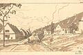 Der Entwurf für eine 'Straßenflucht' in der Schweinfurter Gartenstadt - eine Idee von Theodor Fischer, 1919.