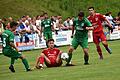 Kreisliga Rhön: Die DJK Schondra gewinnt das Rhön-Derby       -  Schondraer Sitzfußball beim 1:0-Derbysieg gegen den SV Riedenberg (grüne Trikots).