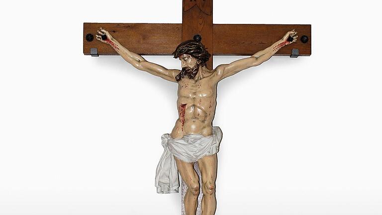 Das große Kreuz, die zentrale Figur der Lohrer Karfreitagsprozession.
