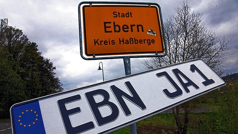 Viele Eberner fahren auf das Altkennzeichen EBN ab. Sie wünschen sich die Wiedereinführung des Autokennzeichens im Landkreis Haßberge.