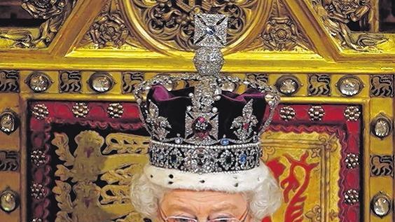 Queen Elizabeth II. bei ihrer Ansprache im House of Lords im Westminister Palace 2014.